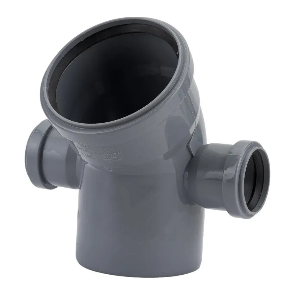 Отвод ПП D 110/45° универсальный с выходом 50 лев.+прав. VALFEX 23113150